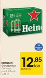 Oferta de HEINEKEN Cerveza 24 latas x0,33l por 12,85€ en Eroski