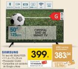 Oferta de SAMSUNG TV Led 4K 50AU7025  por 399€ en Eroski