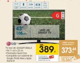 Oferta de LG TV Led 4K 43UQ91006LA  por 389€ en Eroski