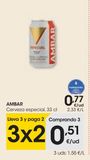 Oferta de AMBAR Cerveza especial 33 cl por 0,77€ en Eroski