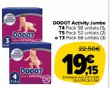 Oferta de Dodot Activity Jumbo por 19,15€ en Carrefour Market