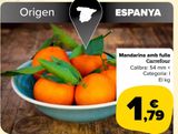 Oferta de Mandarina con hoja carrefour por 1,79€ en Carrefour Market