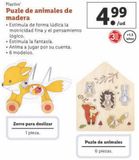 Oferta de Puzzle de madera Playtive por 4,99€ en Lidl