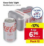 Oferta de Coca-Cola Light por 6,96€ en Lidl