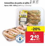 Oferta de Solomillo de pollo por 2,4€ en Lidl
