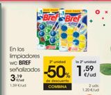 Oferta de En los limpiadores wc BREF senalizados  por 3,19€ en Eroski