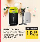 Oferta de Máquina de afeitar axfoliante, unidad GILLETTE LABS por 18,99€ en Eroski