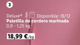 Oferta de Paletilla de cordero Deluxe por 18,99€ en Lidl
