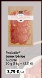 Oferta de Lomo ibérico Realvalle por 3,79€ en Lidl