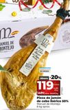 Oferta de Jamón ibérico de cebo por 119€ en Dia Market