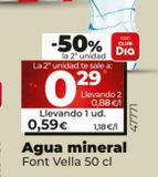 Oferta de Agua Font Vella por 0,59€ en Dia Market