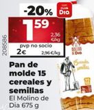 Oferta de Pan de molde Dia por 2€ en Dia Market