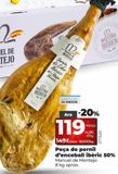 Oferta de Jamón ibérico por 119€ en Dia Market