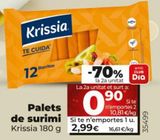 Oferta de Surimi Krissia por 2,99€ en Dia Market
