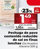 Oferta de Pechuga de pavo por 1,49€ en La Plaza de DIA