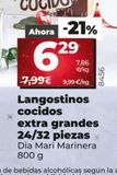 Oferta de Langostinos cocidos por 6,29€ en La Plaza de DIA