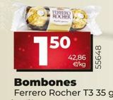 Oferta de Bombones Ferrero Rocher por 1,5€ en Maxi Dia