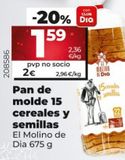 Oferta de Pan de molde Dia por 2€ en Maxi Dia