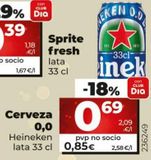 Oferta de Cerveza sin alcohol Heineken por 0,85€ en Maxi Dia