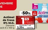 Oferta de Actimel Danone por 3,39€ en Maxi Dia