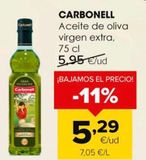Oferta de Aceite de oliva virgen extra Carbonell por 5,29€ en Autoservicios Familia
