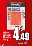 Oferta de Salmón ahumado Martiko por 4,49€ en Unide Supermercados