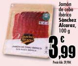 Oferta de Jamón de cebo ibérico Sánchez Alcaraz por 3,99€ en Unide Supermercados