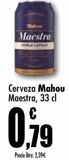 Oferta de Cerveza Mahou Maestra por 0,79€ en Unide Market