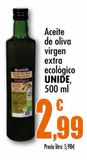 Oferta de Aceite de oliva virgen extra ecológico Unide por 2,99€ en Unide Market