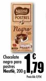 Oferta de Chocolate negro para postres Nestlé por 1,79€ en Unide Market