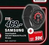 Oferta de Smartwatch Samsung por 50€ en Media Markt