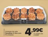 Oferta de Lionesas de nata Carrefour El Mercado por 4,99€ en Carrefour