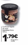 Oferta de Confit de hígado de pollo Carrefour Extra por 1,79€ en Carrefour