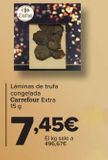 Oferta de Láminas de trufa congelada Carrefour Extra por 7,45€ en Carrefour