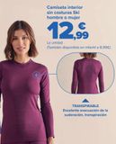 Oferta de Camiseta interior sin costuras Ski hombre o mujer por 12,99€ en Carrefour