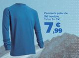 Oferta de Camiseta polar de Ski hombre por 7,99€ en Carrefour