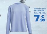 Oferta de Camiseta polar de Ski mujer por 7,99€ en Carrefour