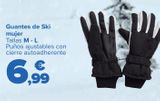 Oferta de Guantes de Ski mujer por 6,99€ en Carrefour