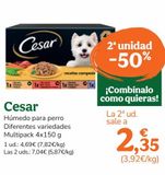 Oferta de Comida para perros Cesar por 4,69€ en TiendAnimal