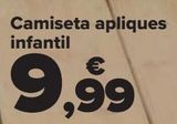 Oferta de Camiseta apliques infantil  por 9,99€ en Carrefour