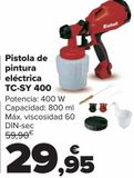 Oferta de Pistola de pintura eléctrica TC-SY 400  por 29,95€ en Carrefour