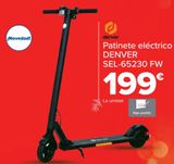 Oferta de Denver Patinete eléctrico DENVER SEL-65230 FW  por 199€ en Carrefour