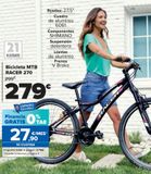 Oferta de Bicicleta MTB RACER 270  por 279€ en Carrefour