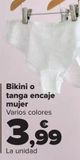 Oferta de Bikini o tanga encaje mujer  por 3,99€ en Carrefour