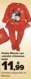 Oferta de Pelele Minnie con calcetín chimenea bebé  por 11,99€ en Carrefour