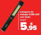 Oferta de Lámpara de trabajo COB-LED con imán  por 5,95€ en Carrefour