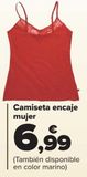 Oferta de Camiseta encaje mujer  por 6,99€ en Carrefour