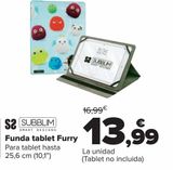 Oferta de Funda tablet Furry SUBBLIM por 13,99€ en Carrefour