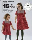 Oferta de Vestido terciopelo infantil  por 15,99€ en Carrefour