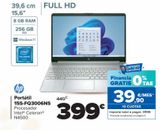 Oferta de Portátil 15S-FQ3006NS HP por 399€ en Carrefour